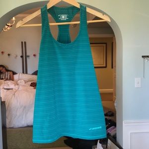 NWOT blue Brooks work out tank top